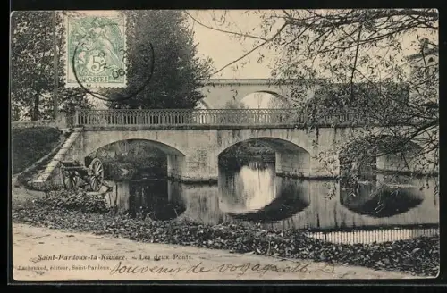 AK Saint-Pardoux-la-Rivière, Les deux Ponts
