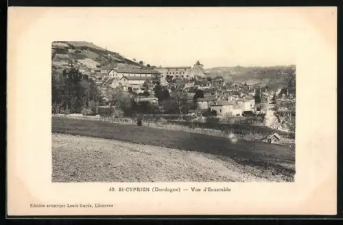 AK St-Cyprien /Dordogne, Vue d`ensemble