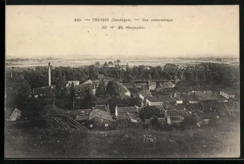 AK Creysse /Dordogne, Vue panoramique de Mouleydier