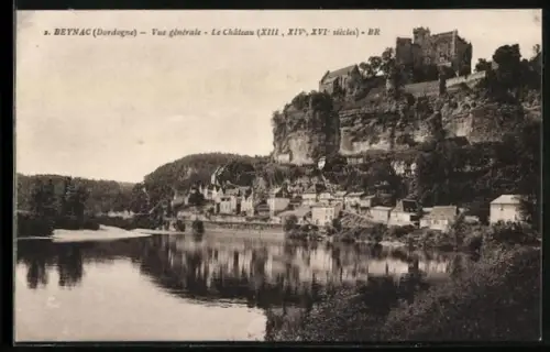 AK Beynac /Dordogne, Vue générale, Le Château