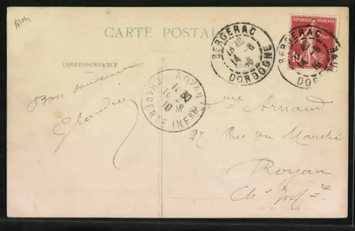 AK Beaumont, Vue générale, prise du Castelot