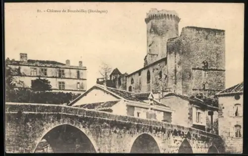 AK Bourdeilles, Château de Bourdeilles et pont en pierre