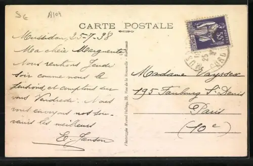 AK Bergerac /Dordogne, Boulevard Montaigne avec charrette et arbres alignés