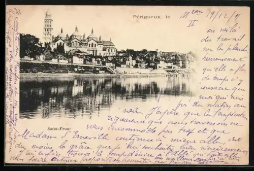 AK Périgueux, Vue de Saint-Front et de la rive opposée