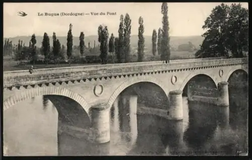 AK Le Bugue /Dordogne, Vue du Pont