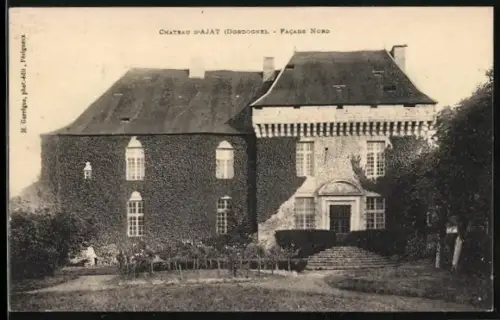 AK Ajat /Dordogne, Château d`Ajat, Facade Nord