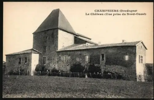 AK Champniers /Dordogne, Le Château, Vue prise du Nord-Ouest