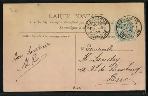 AK Périgueux, La gare des tramways