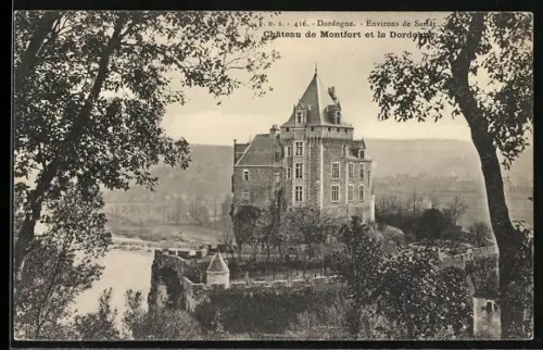 AK Montfort, Château de Montfort et la Dordogne