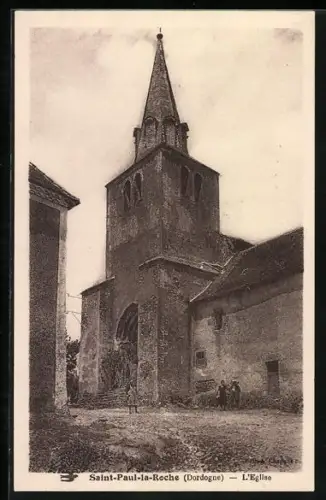 AK Saint-Paul-la-Roche /Dordogne, L`Église
