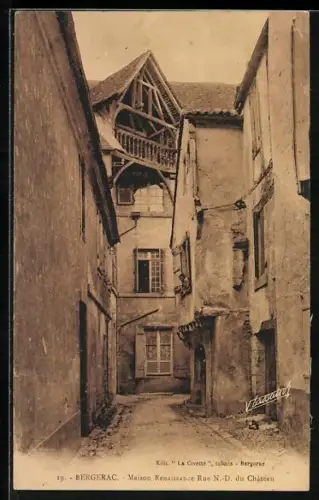 AK Bergerac, Maison Renaissance Rue N.-D. du Château