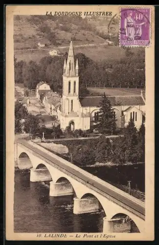 AK Lalinde, Le Pont et l`Église