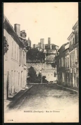 AK Mareuil /Dordogne, Rue du Château