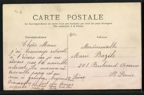 AK Périgueux, Place Daumesnil, les Boulevards