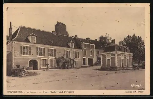 AK Excideuil /Dordogne, Place Talleyrand-Périgord