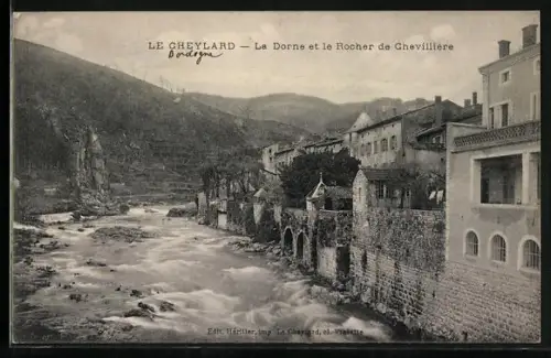 AK Le Cheylard, La Dorne et le Rocher de Chevilliere