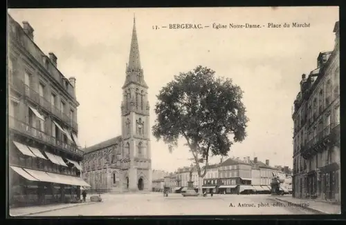 AK Bergerac, Église Notre-Dame, Place du Marché