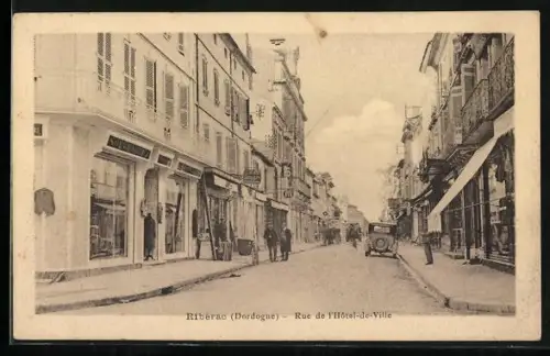 AK Ribérac /Dordogne, Rue de l`Hôtel-de-Ville