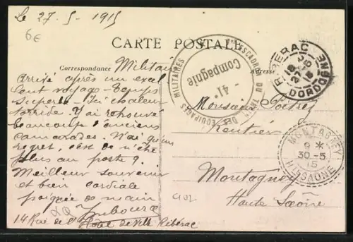 AK Ribérac /Dordogne, Rue Couleau