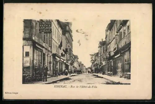 AK Ribérac, Rue de l`Hôtel-de-Ville