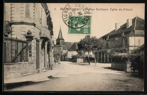 AK Montignac, Maison Duchesne et Église du Prieuré