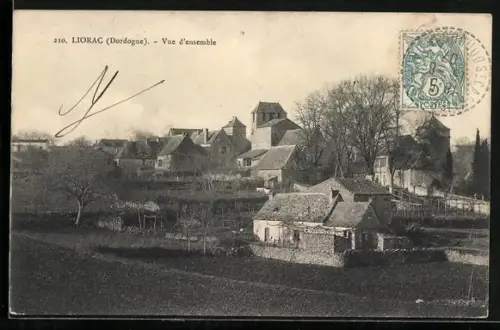 AK Liorac /Dordogne, Vue d`ensemble