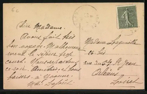 AK La Force /Dordogne, La Place avec arbres et bâtiments en arrière-plan