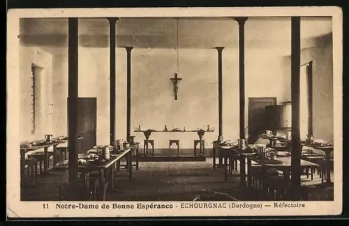 AK Echourgnac /Dordogne, Réfectoire de Notre-Dame de Bonne Espérance