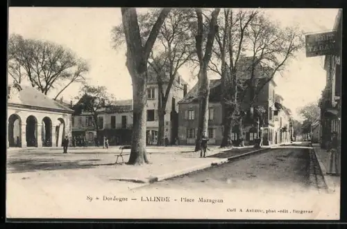 AK Lalinde /Dordogne, Place Mazagran