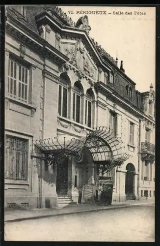 AK Périgueux, Salle des Fêtes avec architecture détaillée et entrée décorative