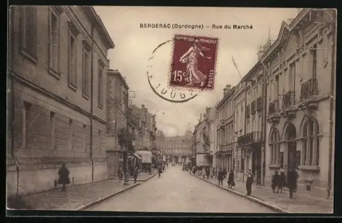 AK Bergerac /Dordogne, Rue du Marché