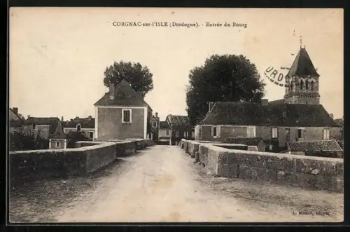 AK Corgnac-sur-l`Isle /Dordogne, Entrée du Bourg