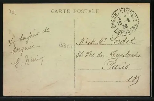 AK Corgnac-sur-l`Isle /Dordogne, Entrée du Bourg