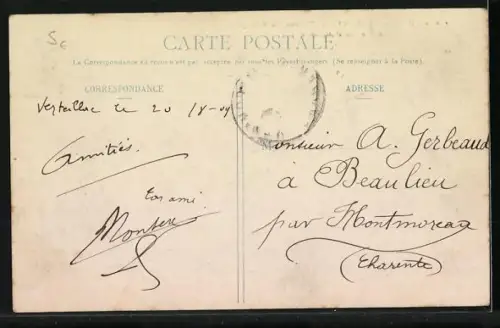 AK Calviac /Dordogne, Entrée du Village, Allée des Peupliers