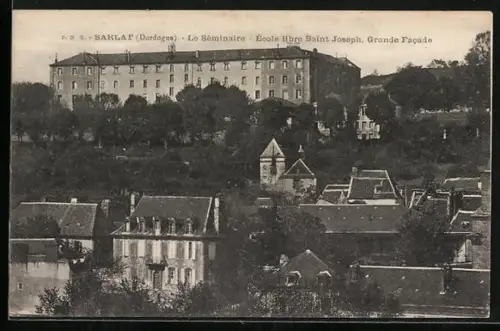 AK Sarlat /Dordogne, Le Séminaire, École libre Saint Joseph, Grande Facade