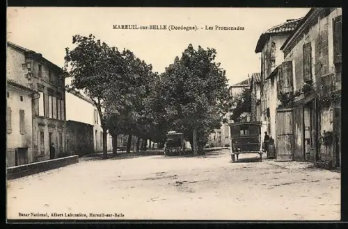 AK Mareuil-sur-Belle /Dordogne, Les Promenades