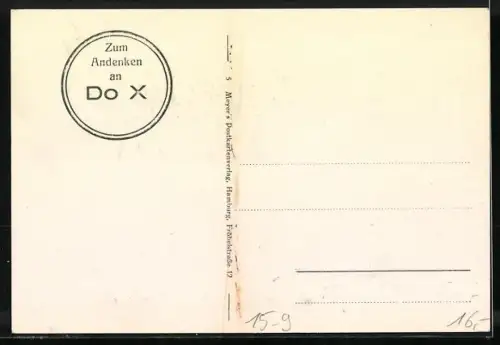 AK Wasserflugzeug Do X am Anleger