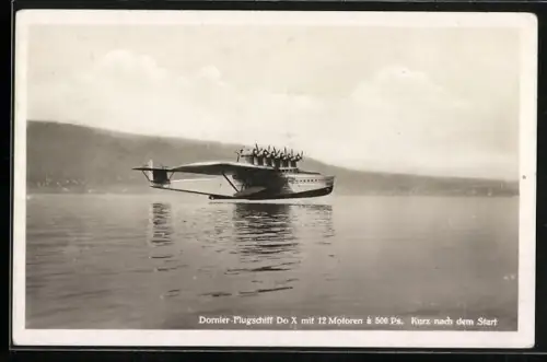 AK Dornier Flugschiff Do X kurz nach dem Start