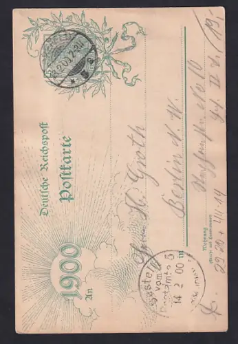 Seiden-AK Paar auf einer Schaukel im Garten