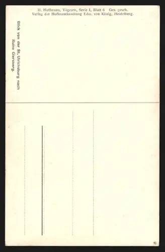 AK Rappoltsweiler, St. Ulrichsburg, Blick auf Ruine Giersberg