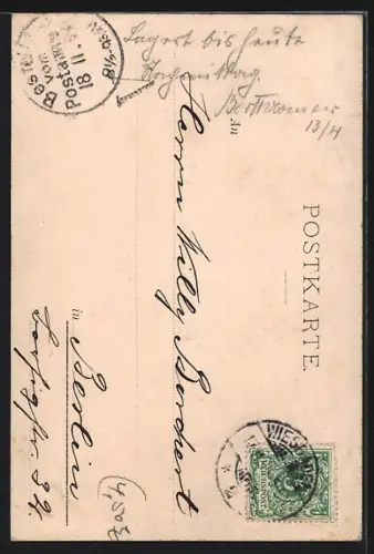 AK Wiesbaden, Kaiser-Friedrich-Denkmal