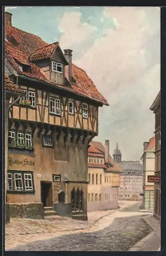 AK Eisenach, Lutherhaus, Strassenansicht
