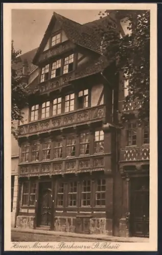 AK Hann. Münden, Pfarrhaus zu St. Blasii