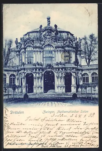 AK Dresden, Zwinger, Mathematischer Salon