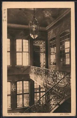 AK Frankfurt am Main, Kaisertreppe im Hochbauamt, 1922