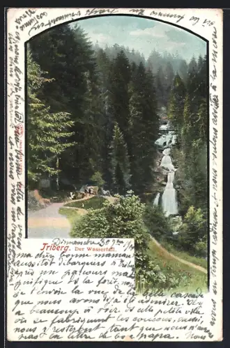AK Triberg, Der Wasserfall