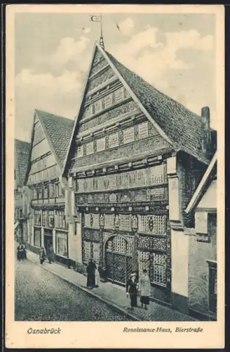 AK Osnabrück, Renaissance-Haus, Bierstrasse