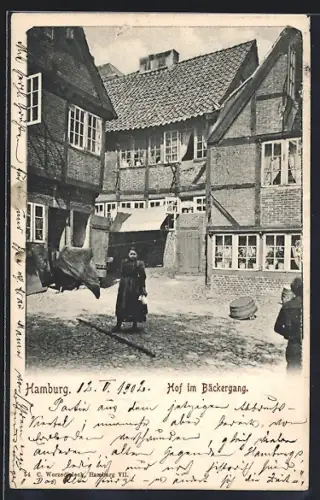 AK Hamburg, Hof im Bäckergang