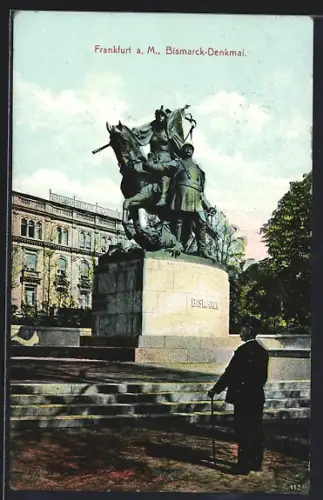 AK Frankfurt a. M., Bismarck-Denkmal