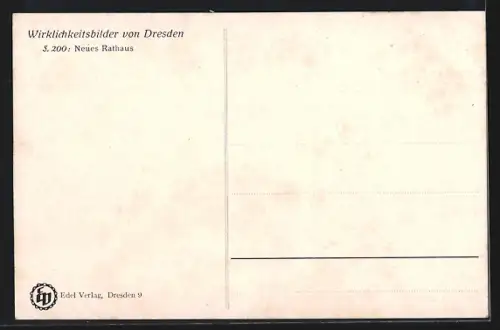 AK Dresden, Neues Rathaus